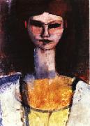 Amedeo Modigliani, Bust of a Young Woman